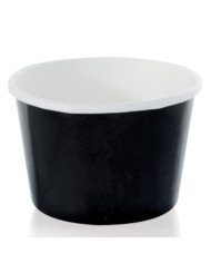 ICE CREAM CUP PAPER BLACK 18CL PACK OF 50