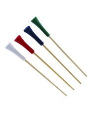 BAMBOO GOLF TEE PICK ASSORTED COLORS PACK OF 100 L11.4CM