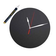 CHALK BOARD CLOCK D29CM WITH 1 CHALK MARKER