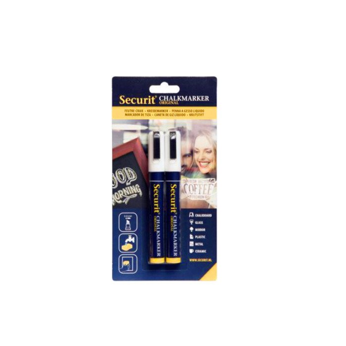 CHALK LIQUID MARKER BLACK MEDIUM 2-6MM