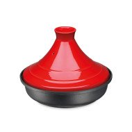 INDUCTION RED TAJINE CAST IRON BASE/CERAMIC LID Ø28CM 2L 