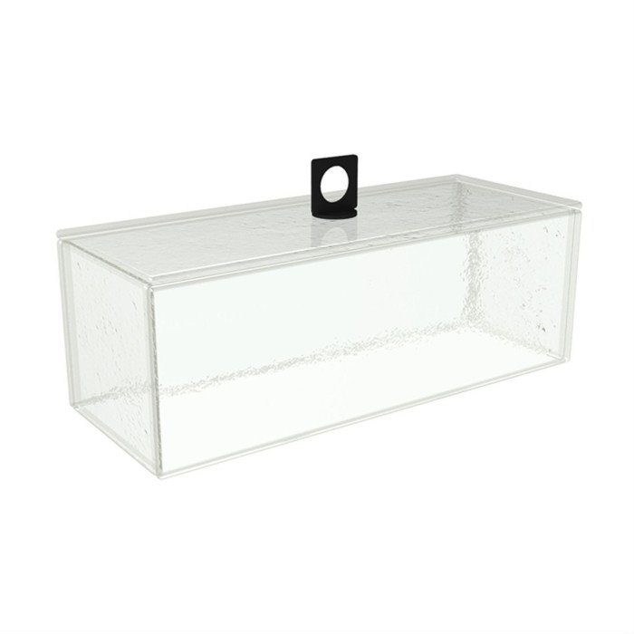 THE CUBE CLOCHE RECTANGULAR CLEAR L28 X W11 X H13CM GLASS