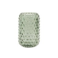 PALET GREY TEALIGHT HOLDER Ø9CM H12.5CM GLASS