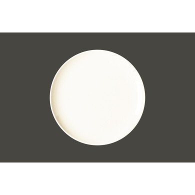 Flat coupe plate round ivory glazed Ø 27 cm Nano Rak