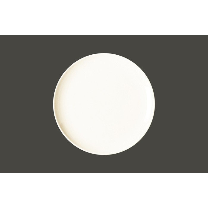 Flat coupe plate round ivory glazed Ø 27 cm Nano Rak