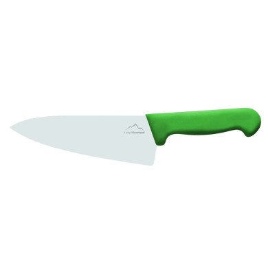 Chef's knife wide blade 17 cm stainless steel polypropylene (pp) green coloured Pro.cooker