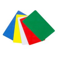 MENU CARD SET IN 5 COLORS (RED, YELLOW, WHITE, GREEN, BLUE)