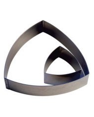 CONVEX TRIANGLE FRAME 19X19XH4.5CM SST