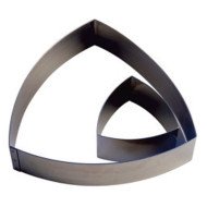 CONVEX TRIANGLE FRAME 19X19XH4.5CM SST