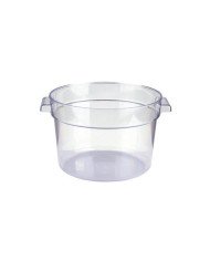 ROUND FOOD CONTAINER 2L D18.8XH10.9CM CLEAR POLYCARBONATE