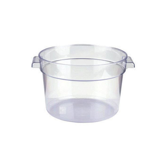 ROUND FOOD CONTAINER 2L D18.8XH10.9CM CLEAR POLYCARBONATE  