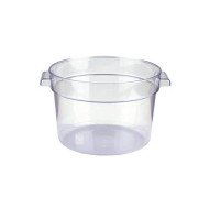 ROUND FOOD CONTAINER 2L D18.8XH10.9CM CLEAR POLYCARBONATE  