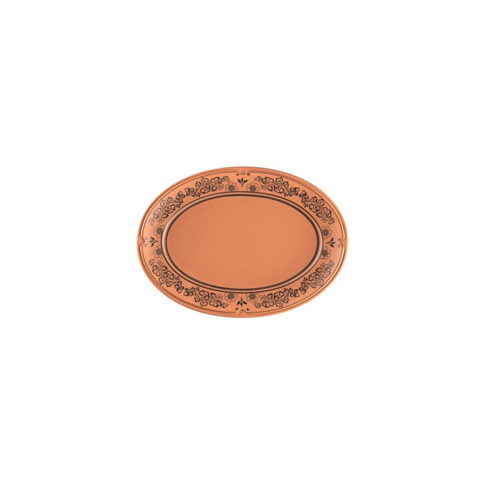 Flat plate oval Tero Decor porcelain 26x18.6 cm Earth Rak