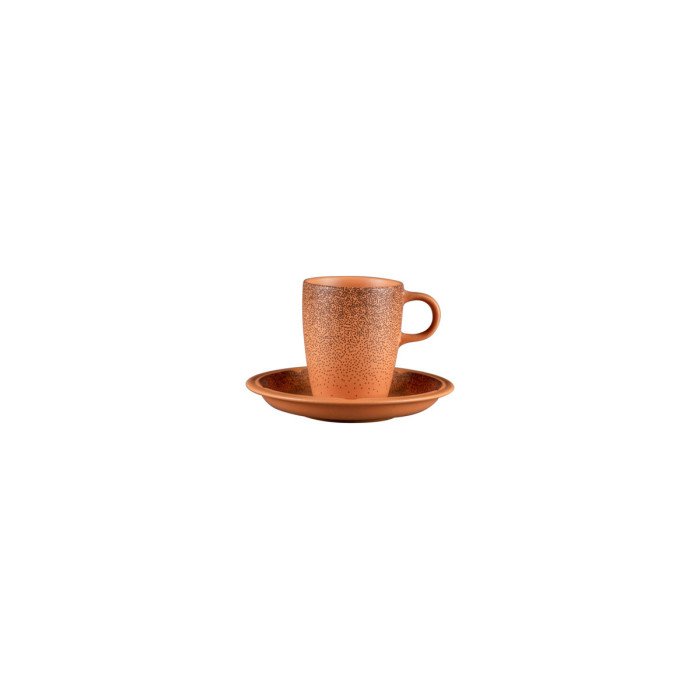 Under coffee/tea cup round Tero Decor porcelain Ø 15 cm Earth Rak