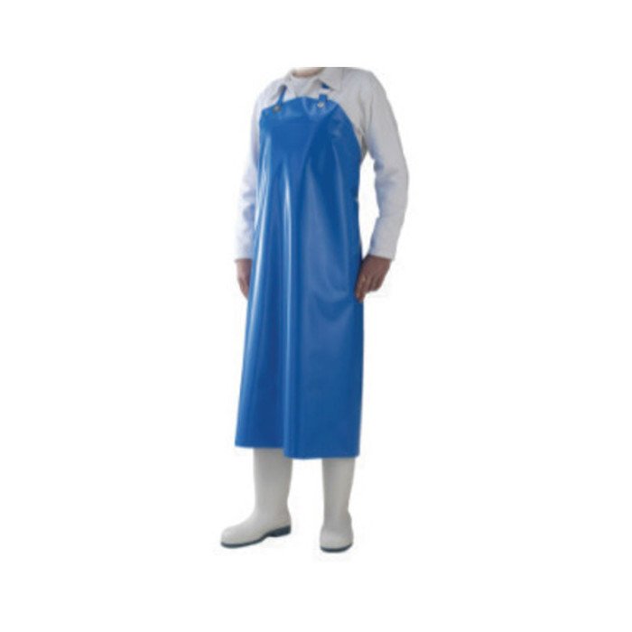 BLUE PROTECTIVE APRON L90 X H115CM 70% PVC 30% POLYESTER