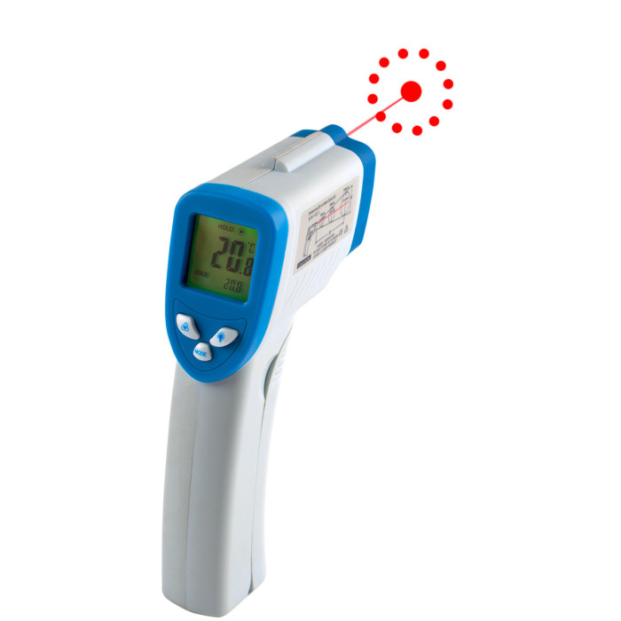 Digital thermometer infrared min -50 °C max 380 °C +/- 1 °C Alla France