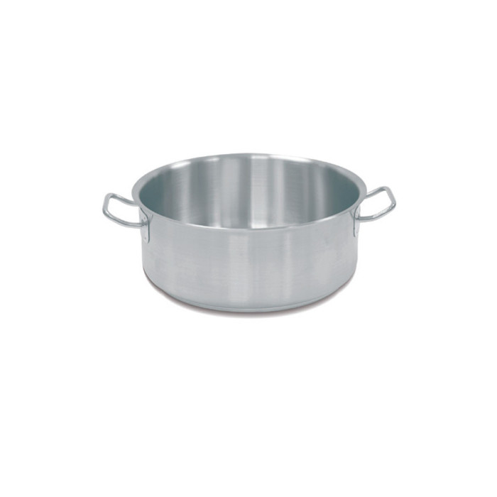 SAUTE PAN WITH 2 HANDLES INDUCTION D24CM 5L WITHOUT LID SSTANDY MANNHART