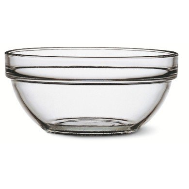 Dish round transparent glass Ø 6 cm