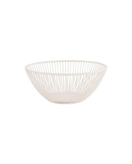 SVART ROUND BASKET WHISPER WHITE Ø20XH8CM METAL APS