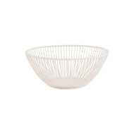 SVART ROUND BASKET WHISPER WHITE Ø20XH8CM METAL APS