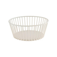 URBAN ROUND BASKET WHISPER WHITE Ø20XH8.5CM METAL APS