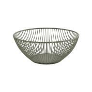 URBAN ROUND BASKET SMOKE GREEN Ø20XH8CM METAL APS