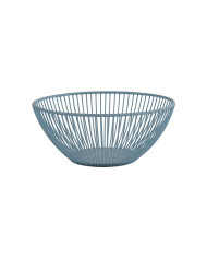 URBAN ROUND BASKET DREAM BLUE Ø20XH8CM METAL APS