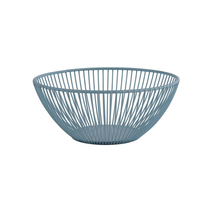 URBAN ROUND BASKET DREAM BLUE Ø20XH8CM METAL APS