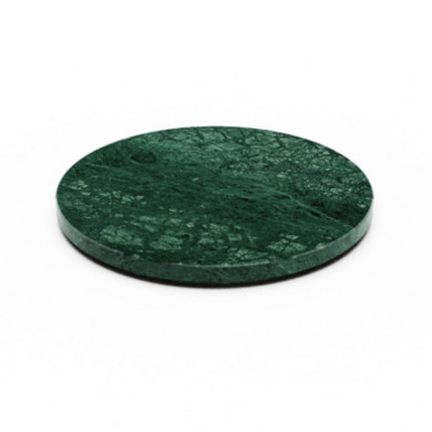 ROUND PLINTH GREEN D32XH2.5CM MARBLE TILT CRASTER