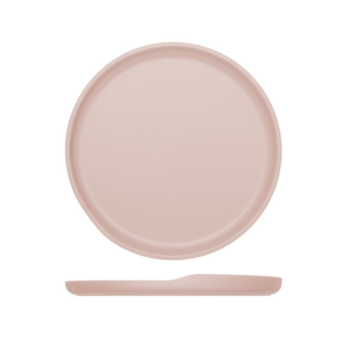 ROUND PLATE ROSE PINK D28XH2.5CM MELAMINE COPENHAGEN