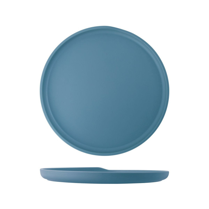 ROUND PLATE AQUA BLUE D22XH2.5CM MELAMINE COPENHAGEN