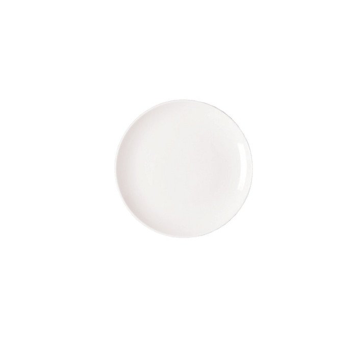 Flat coupe plate round ivory porcelain Ø 15 cm Nano Rak