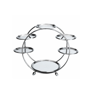 STAND WITH 6 PLATTERS D14CM/D20CM GIOTTO MEPRA