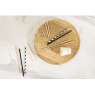 Pack of 250 mojito straws black paper Ø 0.6 cm 14 cm Earth Essentials (250 units)